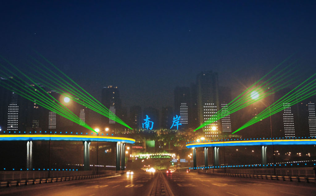 菜园坝大桥夜景灯光规划