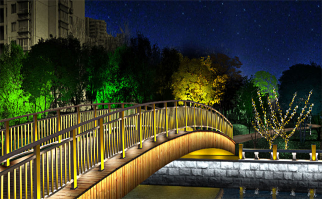 苏州友新景观公园灯光规划设计