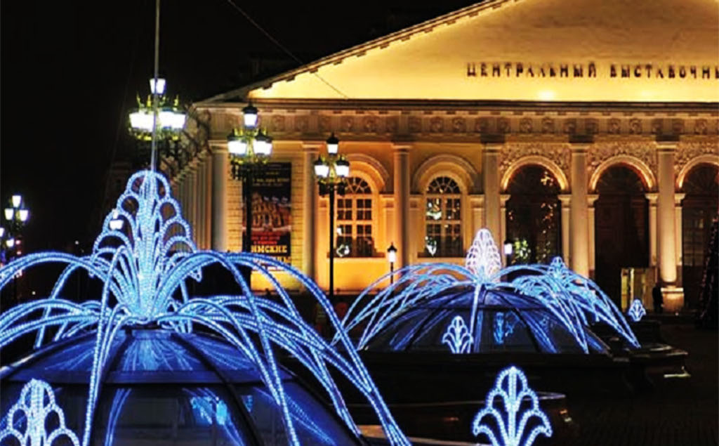 莫斯科 Kodimir-VVC广场夜景照明工程