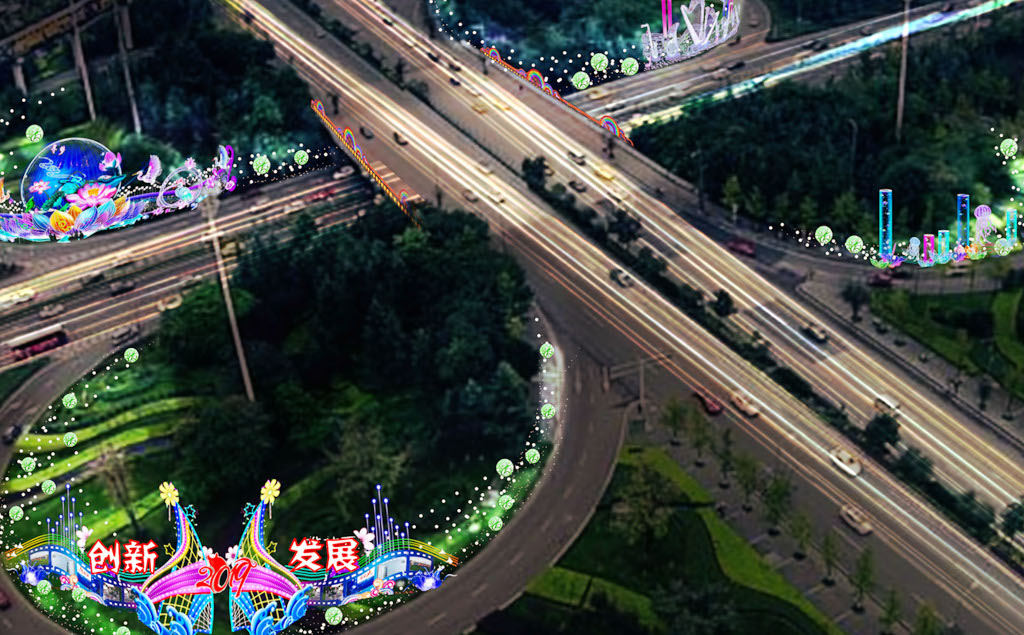 重庆两江新区景观灯光规划